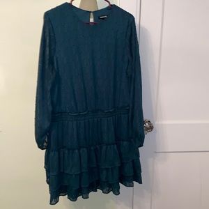 Express teal dress